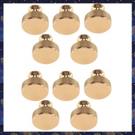 (RZDW) 10 Pack 1.2 Inch Brushed Gold Cabinet Knobs Knurled Kitchen Cabinet Knobs Round Dresser Knobs