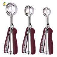Cookie Scoop for Baking Set of 3, Ice Cream Scoop Stainless Steel, Cookie Dough Scoop, Cupcake Scoop