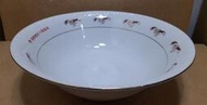 早期大同瓷碗 湯碗 碗公 -碗邊印字-直徑 23.5 公分 