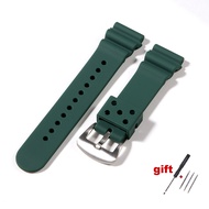 20mm 22mm Watch Band for Seiko Prospex SRP777J1 Waterproof Diving Silicone Bracelet for Seiko No.5 S