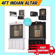 eHauz beautiful 4ft plywood Indian Prayer Altar- Almari Sembahyang Indian Altar Prayers Cabinet Hind