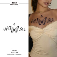 COD แทททู ZOAR L07 Magic tattooเซ็กซี่ สติ๊กเกอร์รอยสัก กันน้ำ รอยสัก ลายสัก 15 วัน สีดำ