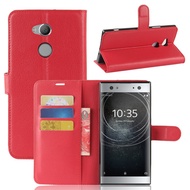 Casing Phone For Sony Xperia XA2 Ultra PU Leather Wallet Filp Phone Case Stand