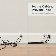 Plastic Snap-On Cable Clamps for Lighting Electronics and Home Wire Management, for Wall - for Elect