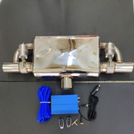 Valvetronic On Off Valve Control System Stainless Steel S Flow Straight Flow T Valve Single muffler 