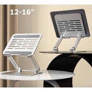 Foldable IPad Tablet Stand For 12-16 Inch Aluminum Alloy