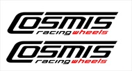 Cosmis racingwheels สติ๊กเกอร์ตัดเกรดpvcโกดักและเกรดสะท้อนแสง