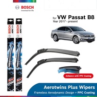 Bosch Aerotwin Plus Multi Clip Wiper Set for Volkswagen Passat B8 (24"/19")