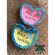 3D roses handmade wish card