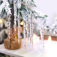 Christmas Celebration Supplies Creative Transparent Ice Bar Pendant Christmas Tree Decoration Thread