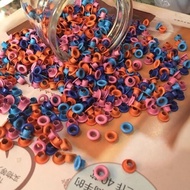 30pcs 8M6102 Round Eyelets Mixed Colors Size Width 8 Mm Perforated Inside 4 Quantity 30 Pieces