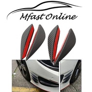 ( 4pcs )Car Bumper Fin Body Spoiler Canards Refit Kit Splitter Valence Lip