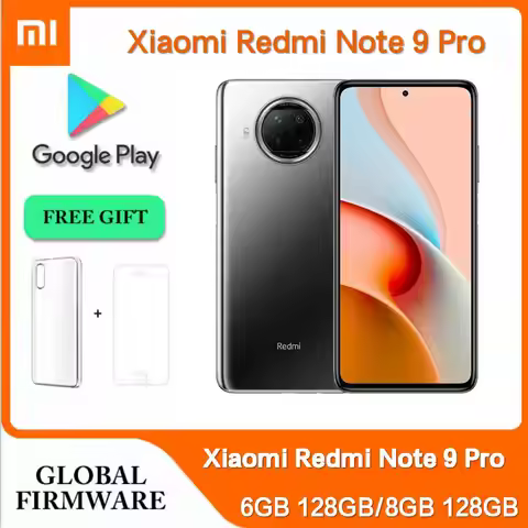 Original Xiaomi Redmi Note 9 Pro 5G Mobile Phone NFC 6GB/8GB 128GB Dual SIM 6.67'' 108MP+16MP Octa-C