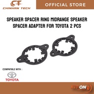 Speaker Spacer Ring Midrange Speaker Spacer Adapter for Toyota 2 Pcs