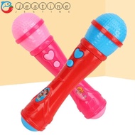 JESTINE Kids Microphone, Sound Amplifier Early Education Microphone Toys, Boys Girls Enlightenment Karaoke Plastic Singing Music Toy Baby Gift