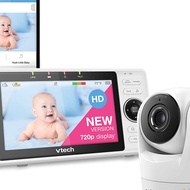 VTech Upgraded Smart WiFi Baby Monitor VM901, 5-inch 720p Display, 1080p Camera, HD NightVision, Ful