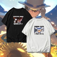 Anime Detective Conan Thief Kiko Street Style Sports Cotton T-Shirt Loose Large Short Sleeve T-Shirt