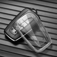 Car Key Case Protector Soft TPU Key Shell Cover Auto Accessories For Toyota Prius Camry Corolla C-HR CHR RAV4 Prado 2018 2022