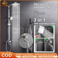new high-end 304 stainless steel square single shower set SUS304 cold shower set