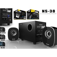 ลำโพง บลูทูธ สเตอริโอแบบ 2.1 NUBWO NS-38 CRANEO USB พร้อมช่องอ่าน FD/SD CARD