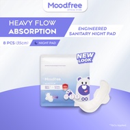 Moodfree Night Use Sanitary Pad 35cm | Women Period Pad | Tuala Wanita |卫生棉