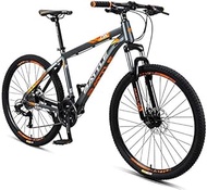 Fashionable Simplicity 26 Inch Mountain Bikes Boys Womens 27-Speed Hardtail Mountain Bike Anti-Slip All Terrain Mountain Bicycle with Dual Disc Brake