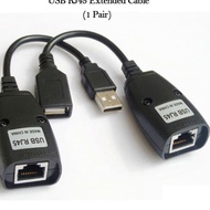 USB Rj45 Extension Adapter/USB Extender Via Lan 150ft Length USB TO LAN 150 FT