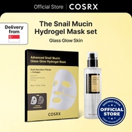 [COSRX OFFICIAL] (NEW) Snail Hydrogel Glass Glow Mask Set (Snail 96 Mucin Essence 100ml + Snail Hydr