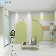 Wallpaper Clothing Store Wallpaper 3dlogo Geometric Front Desk Children's Clothing Background Wall C
