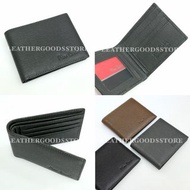 🇫🇷 Pierre Cardin France Simple Embossed Cow Leather Wallet with Photo / ID Card Window in Grey / Lig