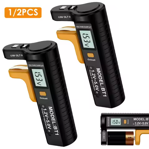 Battery Tester Checker, Universal Battery Checker for AA AAA C D 9V 1.5V Button Cell Batteries House