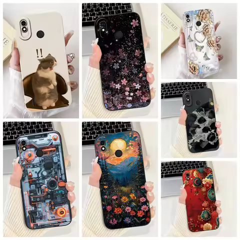 For Tecno Pop 2 Plus Case BA2 RB8S Silicone Cute Fashion Butterfly Flowers Love Painted Cover For Te