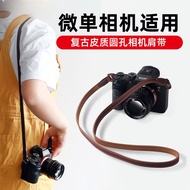 Camera Shoulder Strap Suitable for Sony a6500 A7M4 Canon R50 R7 Nikon ZF Z30 Z8 Leather Strap Fuji X