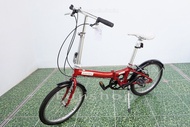 จักรยานพับได้ญี่ปุ่น - ล้อ 20 นิ้ว - เกียร์ 6 สปีด - อลูมิเนียม - Dahon Metro - สีแดง [จักรยานมือสอง