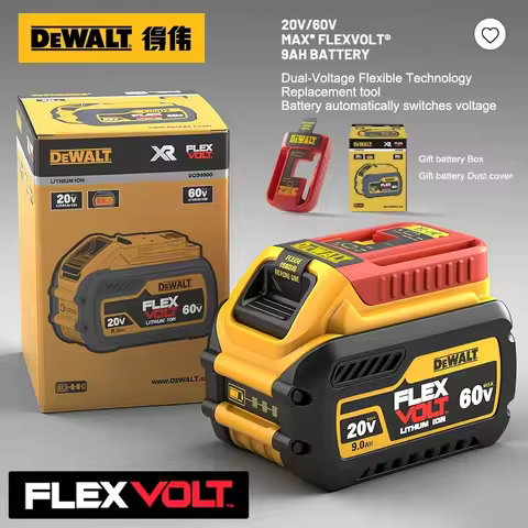 DEWALT 60V 9.0AH battery, maximum lithium-ion battery, suitable for DCB609 rechargeable tool battery