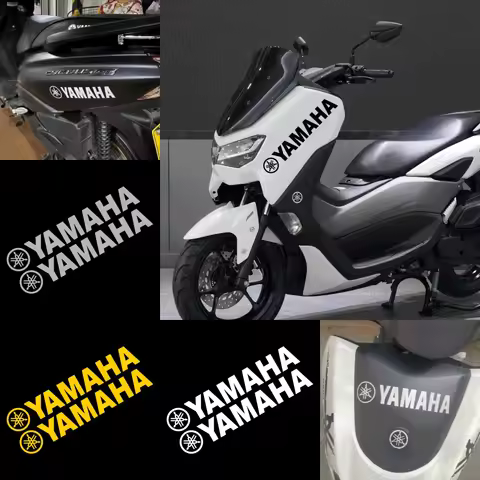 Motorcycle Vinyl Stickers Logo Front Car body Decals Size 16 20 25cm for Tmax Nmax Xmax Beta Yzf R1 