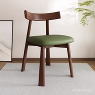 Dining Table Chair Nordic Modern Simple Chair Black Household Propeller Solid Wood Restaurant Hotel 
