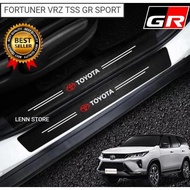 4Pcs Car Door Sill Plate Protector Stickers Toyota Fortuner Vrz Gr Sport Tss 2024 2025