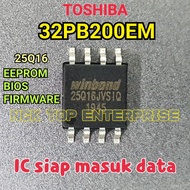 TOSHIBA 32PB200EM IC 25Q16 EEPROM / BIOS / FIRMWARE 32PB200 PE1111