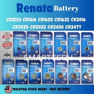 Renata Battery 3V CR2032 CR2025 CR2016 CR1616 CR1632 CR2320 CR2430 CR 2450 CR2477 CR1220 Swiss Batte