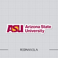 Stiker Vinyl Arizona State University Logo #2 Stiker Laptop High Quality Waterproof Sticker