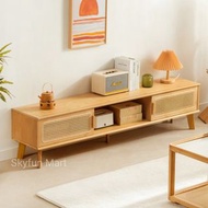 [免運費 Free Delivery] Japanese Style Bamboo Wood Rattan TV Console |日式楠竹實木藤編電視櫃 [組合櫃, 電視櫃, 客廳櫃, 櫃 櫃架 層
