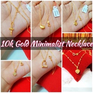 10k Pure Gold Minimalist Necklace / Lightweight Necklace for women