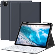 MoKo Keyboard Case for iPad Air 5th/4th Generation Case with Keyboard Multi-Angle Magnetic Stand Cover Detachable Wireless Bluetooth Keyboard for iPad Pro 11 Inch