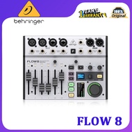 Behringer FLOW 8-เครื่องผสมสัญญาณดิจิทัลอินพุต8พร้อมบลูทูธ (โฟลว์-8/FLOW8)