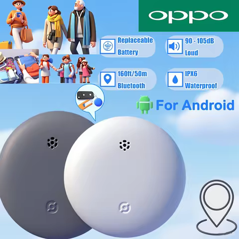 OPPO Android GPS Tracker Google Find My Device Airtag Portable Locator Key Loss Prevention Waterproo