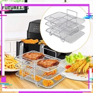 FUTURE1 Air Fryer Rack, Stackable Multi-Layer Dehydrator Rack,  Cooker Stainless Steel Multi-Layer Dehydrator Rack Kitchen Gadgets