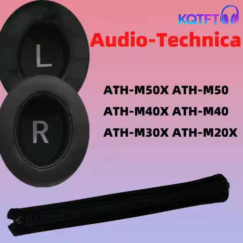 Replacement Ear Pads for Audio-Technica ATH-M50X ATH-M50 ATH-M40X ATH-M40 ATH-M30X ATH-M20X Parts Cu
