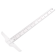 OXXGGKAO Square Ruler Acrylic T Shape Ruler Clear Transparent Measurements Straight Ruler