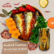 Sardelle Sundried Tomatoes Premium Spanish Style Sardines with real sundried tomatoes in Corn Oil Authentic From Dipolog City